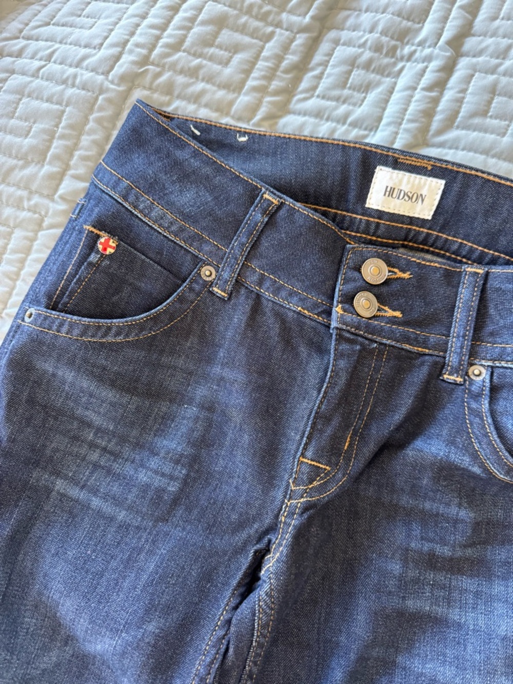 Hudson Jeans Women's Dark Blue Bootcut Denim